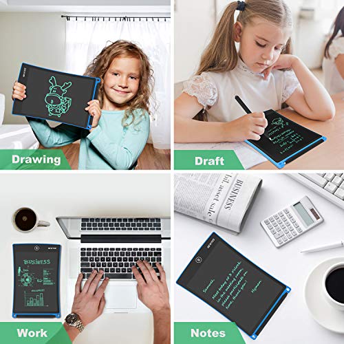 NEWYES 8,5" Tableta de Escritura LCD | Tableta gráfica | Tablet para niños | Ideal como Pizarra Digital para Aprender a Leer, Escribir y para Manualidades | Juguete Educativo (Azul)