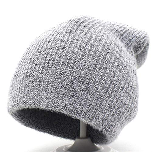N/F Nuevos Gorros de Invierno para Mujer, Gorros de Punto de visón, Gorros de Lana de Todo fósforo de Moda, Gorros de Invierno