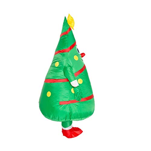 Nicedier Traje de Navidad árbol de Navidad árbol de Ropa Inflable Creativo Blow Arriba del Traje de Vacaciones del Partido de Cosplay