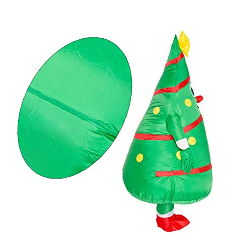 Nicedier Traje de Navidad árbol de Navidad árbol de Ropa Inflable Creativo Blow Arriba del Traje de Vacaciones del Partido de Cosplay