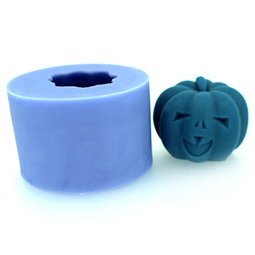 Nicole 3d calabaza molde de silicona jabón para hacer velas herramientas molde de Halloween Tema
