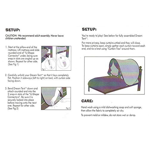 Nifogo Tiendas de ensueño, Carpa de Ensueño Wizard World, fantasía Interior de la Cama Redes de Regalo, Children Play Cama Tienda de Campaña (Unicornio)