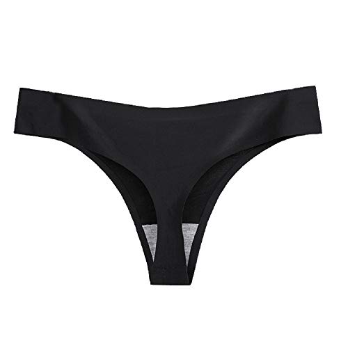 Nightease Ropa Interior Tanga de Seda de Hielo para Mujeres Paquete de 6 Sin Costura Bragas (L, Estilo1)