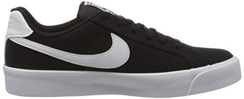 Nike Court Royale AC Canvas, Zapatillas para Mujer, Negro/Blanco, 40 EU