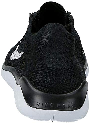 Nike Free RN Flyknit 2018, Zapatillas de Running para Mujer, Negro (Black/White 001), 38 EU