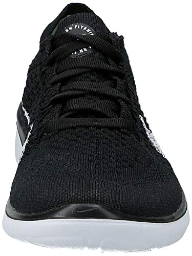 Nike Free RN Flyknit 2018, Zapatillas de Running para Mujer, Negro (Black/White 001), 38 EU