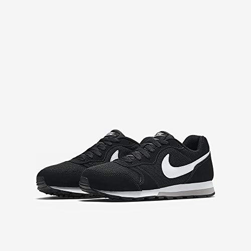 Nike MD Runner 2 (GS), Zapatillas de Running para Mujer, Negro (Black/Wolf Grey/White), 36.5 EU