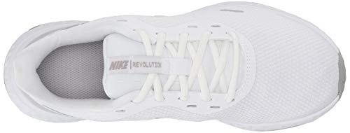 Nike Revolution 5, Mujer, Multicolor (White/Wolf Grey/Pure Platinum 100), 39 EU