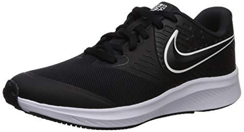 NIKE Star Runner 2 (GS), Zapatillas Unisex Niños, Negro (Black/White/Black/Volt 001), 37.5 EU