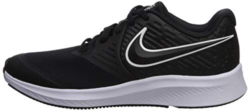NIKE Star Runner 2 (GS), Zapatillas Unisex Niños, Negro (Black/White/Black/Volt 001), 37.5 EU