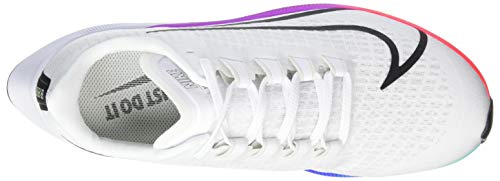 Nike Wmns Air Zoom Pegasus 37, Zapatillas para Correr para Mujer, White Flash Crimson Hyper Violet Spruce Aura Vapor Green Black, 38 EU