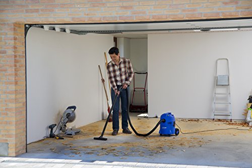 NILFISK Aspirador de Bricolaje Buddy II 12, con o sin Bolsa, 1200 W, 12 litros, 74 Decibelios, Azul