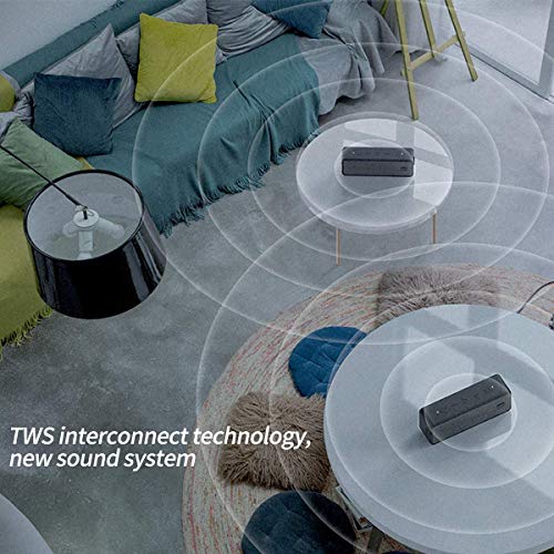 Nillkin W1 TWS Altavoz Bluetooth portátil con Sonido estéreo Superior, 20 vatios, IPX7 Resistente al Agua, 20 Horas de reproducción, Altavoz inalámbrico hogar, al Aire Libre, Viajes