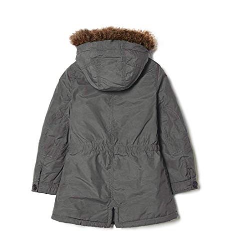Niña Abrigo Unido Colores De Benetton Muy Cálido Fury Abrigo Forrado Siglos 1YA 1 - Gris, 3-5Y XXS/Altura 100cm