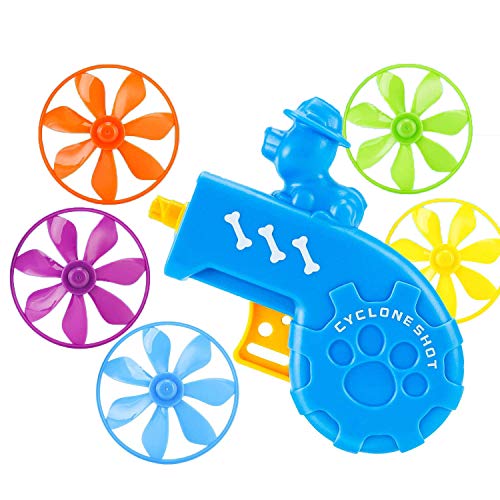 Nincee Gato IR a Buscar Juguete - Gato Interactivo Juguetes, Huellas de Gatos Juguete de Gatito de Juguete con 5 hélices voladoras Satisface la Caza Natural del Gato y los instintos juguetones (Azul)