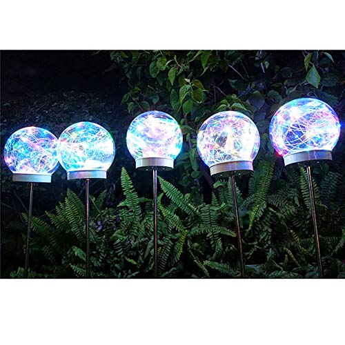 NINI La luz de la Bola LED del Paisaje al Aire Libre Impermeable de la luz decoración Inserción de Alambre de Cobre de la Bola Reed Diámetro 1510cmX10,Ipl