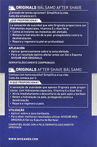NIVEA MEN Protege & Cuida After Shave Bálsamo Hidratante (1 x 100 ml), con aloe vera y provitamina B5, para el cuidado de la piel después del afeitado