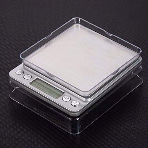 NiyuMY Escala 1 Escala Digital de Bolsillo Escala electrónica Sens precisión o Escala de Peso P ortable 0,1 g joyería de Cocina (Color : 1)