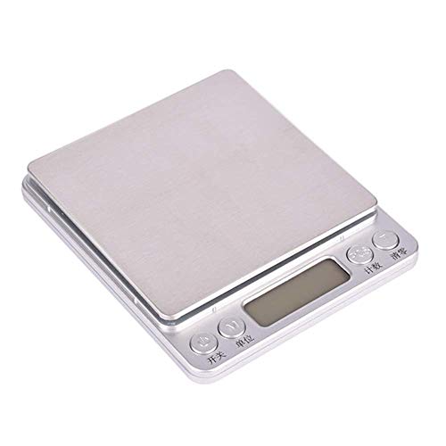 NiyuMY Escala 1 Escala Digital de Bolsillo Escala electrónica Sens precisión o Escala de Peso P ortable 0,1 g joyería de Cocina (Color : 1)