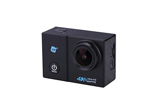 NK Grave Cámara Deportiva subacuática 4K (Ultra-Alta Definición) HD 16MP, (15 Accesorios Múltiples) (Reacondicionado)
