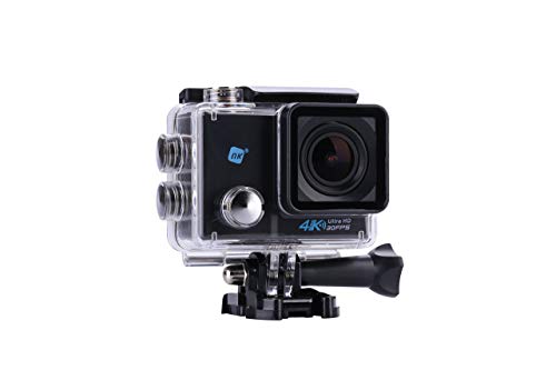 NK Grave Cámara Deportiva subacuática 4K (Ultra-Alta Definición) HD 16MP, (15 Accesorios Múltiples) (Reacondicionado)