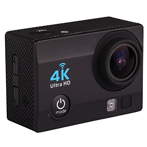 NK NK-AC3061 - Cámara Deportiva Subacuática 4K (Ultra-Alta Definición) HD 16MP, WiFi, Carcasa Impermeable 30M, 170º Gran Angular, Sensor Ultra-Avanzado Toshiba, 900mAh, HDMI USB, Negro