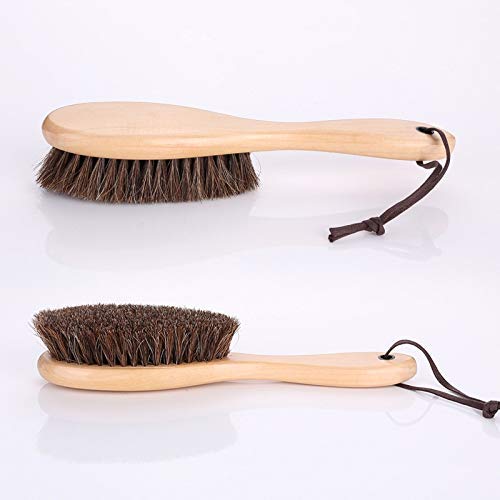 NMBD Zapato Zapatos Mango del Cepillo de Caballo Completa largas del Cepillo de Pelo no está Sucio Manos no Hacen daño a la Piel se elásticas for Grey Aceite Pulido KAIRUI