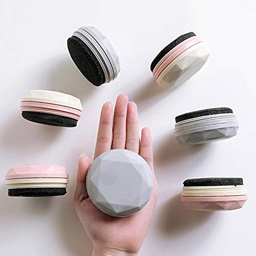 NO BRAND 1Pc Toallitas para pulido de zapatos portátiles Esponja de zapato de doble cara Esponja de descontaminación incolora Zapato de limpieza Cepillo Brillo Esponja, rosa, Francia