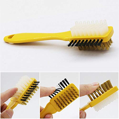 NO BRAND Magic 3 Lides Cepillo de limpieza Zapatos de gamuza duraderos Limpiador de botas Zapatos de limpieza multifuncionales Herramientas de cepillo, como se muestra, Francia