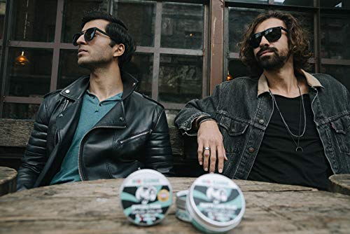 NO GUNK Cera/Pomada de Peinado 100% Natural Orgánica Para Pelo/Barba - Fijación Media - Ganador, Mejor Producto Para Cabello de Hombre 2018, Premio PURE Beauty Global - Styling Funk (Sin aroma, 50g)