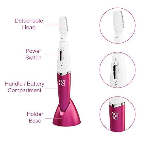 No. No. Precision Trimmer - Hair removal beauty shaver for face, Eyebrows and bikini line Personal grooming set - 9 different accessories