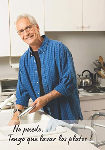 No puedo. Tengo que lavar los platos: Un cuaderno de notas con tapa humorística I Regalo agradable para los hombres perfectos I Dim 18x26 cm ( 7x10 ... I ¡ Muy útil para notar un montón de cosas!
