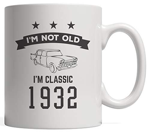 No soy viejo, soy una taza clásica de cumpleaños de 1932: divertido regalo de cumpleaños número 86 para una persona de ochenta y seis años en su ochenta y un sexto aniversario