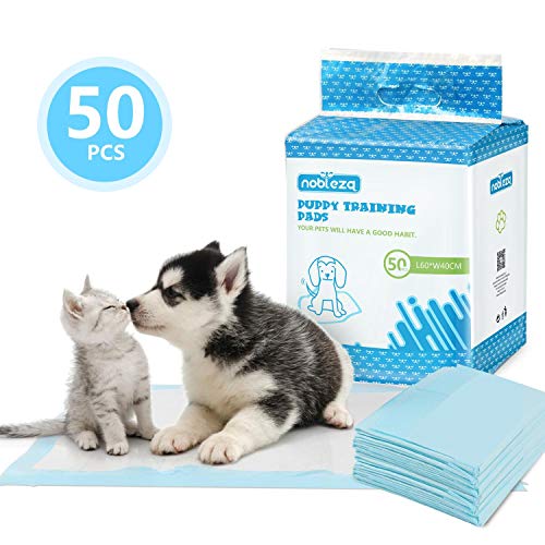 Nobleza - 50 x Empapadores Perros Alfombrilla higiénica de Entrenamiento para Perros. Ultraabsorbente 40cm*60cm.