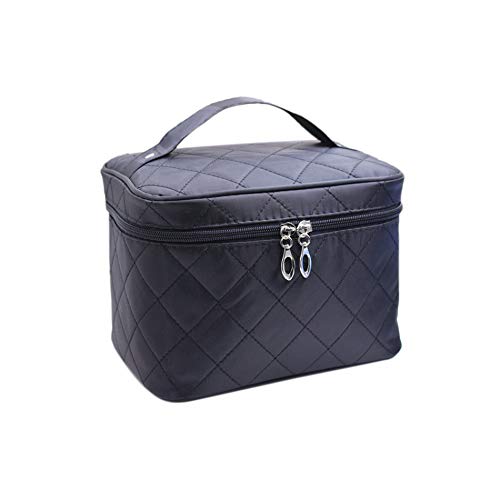 Noblik Bolsa de Maquillaje de Viaje Organizador CosméTicos Estuche de Tren Bolsas de Aseo para Mujeres Titulares Negros