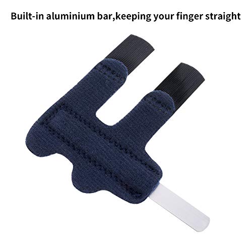 nobrand 4 Piezas de Dedo Extensión Férula del Dedo Tirante Ajustable de la Férula del Dedo Férula para Dedo de la Mano Férula Alisador Corrector Soporte