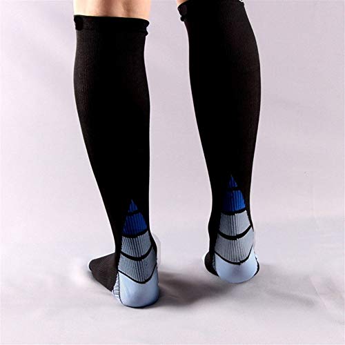 NOBRAND Calcetines de compresión para hombres y mujeres, mejor ajuste atlético graduado para correr, vuelo, viajes, aumento de la resistencia y recuperación calcetines (color: verde, tamaño: S M)