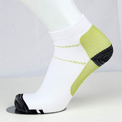 NOBRAND Calcetines unisex de compresión antifatiga Breatheable Plus Size Ropa interior Presión Circulación deporte calcetines hombres regalos (color: verde, tamaño: S M)