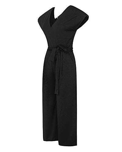 NOBRAND Verano Manga Corta V-cuello Mono Casual