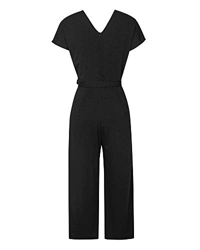 NOBRAND Verano Manga Corta V-cuello Mono Casual