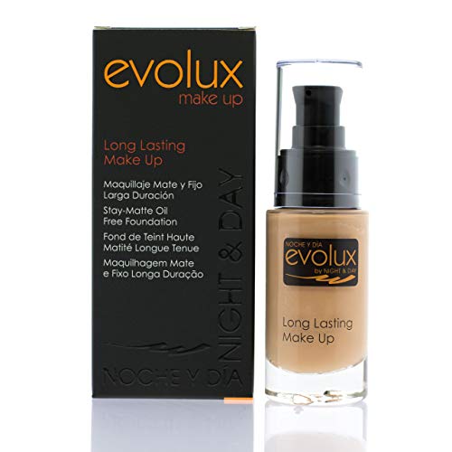 NOCHE Y DIA EVOLUX BY NIGHT & DAY Maquillaje Mate y Fijo Larga Duración Color N.72 Evolux Long Lasting Make Up - 30 ml.