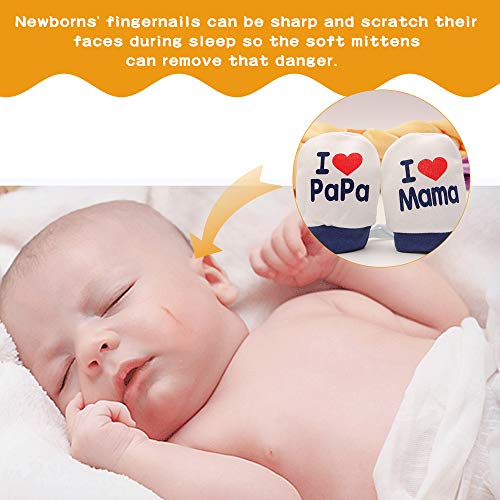 NOCHME Manoplas Para Bebé Recién Nacido, Niño Y Niña, 0 – 3 – 6 – 10 Meses, 3 Pares, Muy Suaves, Ajustables, Antiarañazos, Guantes Para Bebé Baby Anti Scratch Mittens Recien Nacido