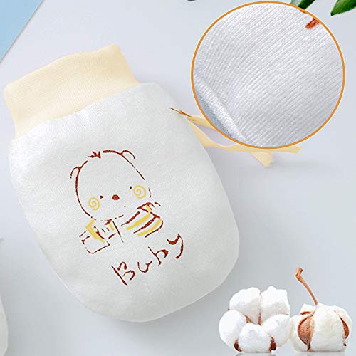 NOCHME Manoplas Para Bebé Recién Nacido, Niño Y Niña, 0 – 3 – 6 – 10 Meses, 3 Pares, Muy Suaves, Ajustables, Antiarañazos, Guantes Para Bebé Baby Anti Scratch Mittens Recien Nacido