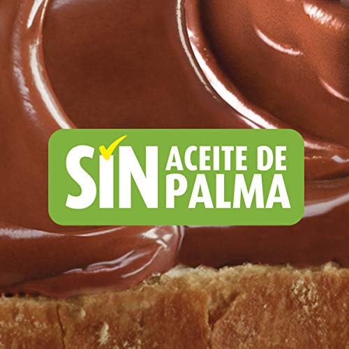 Nocilla Original 0% Azúcares Añadidos: Crema de Cacao Natural con Avellanas y Edulcorantes - Sin Aceite De Palma - 3 Envases de Vidrio Reutilizable de 190 gr. (Total 570 gr.)