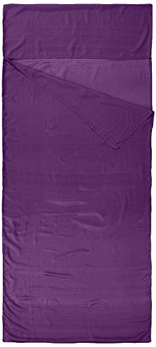 Nod-Pod Saco de dormir de seda 100% de seda natural - Sábanas para sacos de dormir - Púrpura