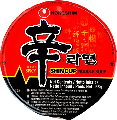 Nong Shim Instant Noodles Shin Shin - Paquete de 12 x 68 gr - Total: 816 gr