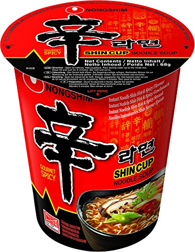 Nong Shim Instant Noodles Shin Shin - Paquete de 12 x 68 gr - Total: 816 gr
