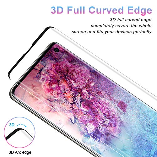NONZERS 2 Unidades Cristal Templado para Samsung Galaxy S10 9H Dureza, Resistente a Araaozos y Golpes, Sin Burbujas, Anti Dactilares, Compatible con 3D Touch Protector para Samsung Galaxy S10
