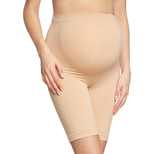 Noppies Kids Seamless shorts long - Ropa interior para mujer, Beige (Natural C018), Xl/XXL