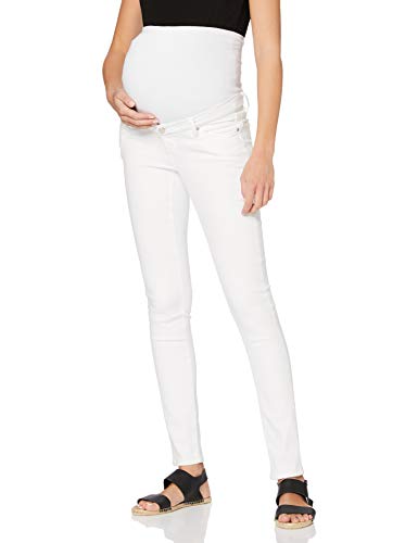 Noppies Pants OTB Skinny Romy Vaqueros Premama, Blanco (Ever Day White P150), W30/L32 (Talla del Fabricante: 30) para Mujer